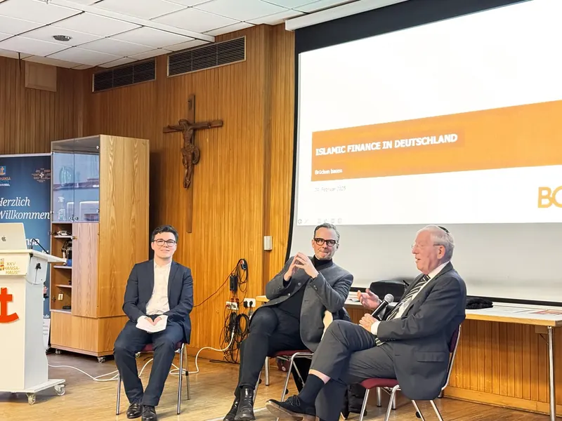 An Ambassador in conversation at a church event