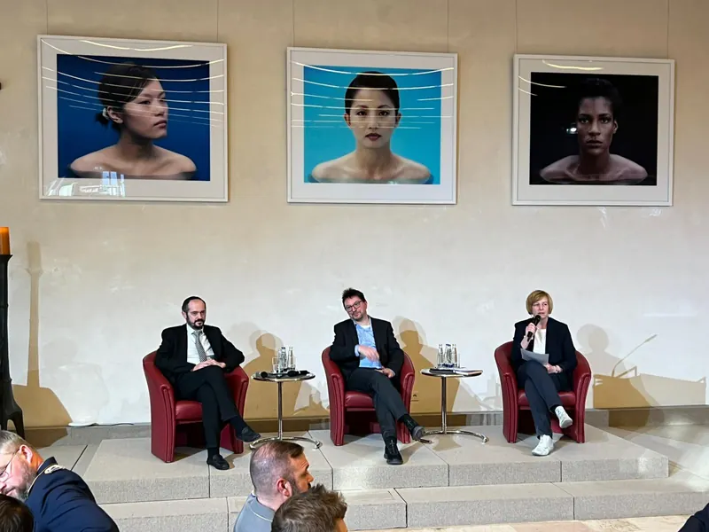 A rabbi on a public panel discussion